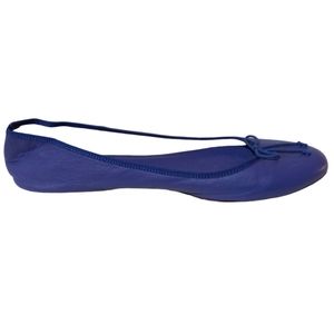 J Crew Classic Unstructured Leather Ballet Flats  Purple. Size 9